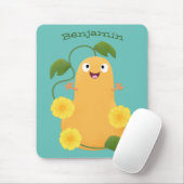 かわいいハッピーバターナットカボチャのグルドマンガ マウスパッド (マウス)