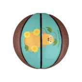 かわいいハッピーバターナットカボチャのグルドマンガ ミニバスケットボール (縦)