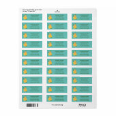 かわいいハッピーバターナットカボチャのグルドマンガ ラベル (フルシート)