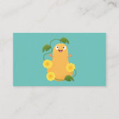 かわいいハッピーバターナットカボチャのグルドマンガ 名刺 (裏面)