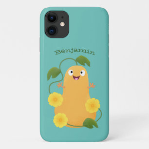 かわいいハッピーバターナットカボチャのグルドマンガ iPhone 11 ケース