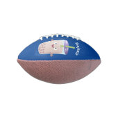 かわいいハッピーバブルティーボバ漫画のキャラクター アメリカンフットボール (回転90)