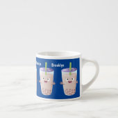 かわいいハッピーバブルティーボバ漫画のキャラクター エスプレッソカップ (右)