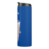 かわいいハッピーバブルティーボバ漫画のキャラクター タンブラー (回転右)