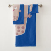 かわいいハッピーバブルティーボバ漫画のキャラクター バスタオルセット (インサイチュ)