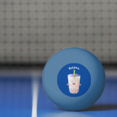 かわいいハッピーバブルティーボバ漫画のキャラクター 卓球ボール (ネット)