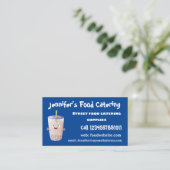 かわいいハッピーバブルティーボバ漫画のキャラクター 名刺 (スタンド正面)