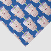 かわいいハッピーバブルティーボバ漫画のキャラクター 薄葉紙 (詳細)