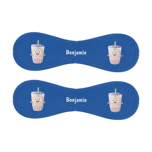 かわいいハッピーバブルティーボバ漫画のキャラクター 野球ボール (パネル)