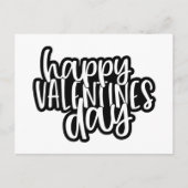 かわいいハッピーバレンタインデーのワードアート シーズンポストカード (正面)
