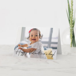 かわいいハッピーバレンタインデーパーソナライズされた写真 カード