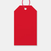 かわいいハッピーバレンタインデーレッドシンプル ギフトタグ (裏面)