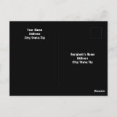 かわいいハッピーバレンタインデー犬パパラブハートレッド ポストカード (裏面)