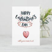 かわいいハッピーバレンタインデー シーズンカード (スタンド正面)