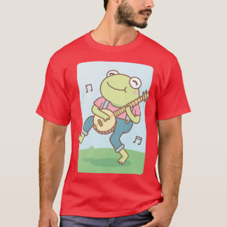 かわいいハッピーバンジョフロッグドードル Tシャツ