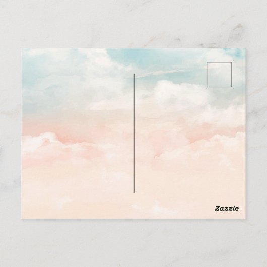 かわいいハッピーバースデーはがき ポストカード (裏面)