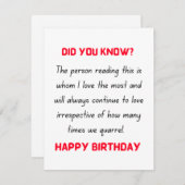 かわいいハッピーバースデーカード シーズンカード (正面/裏面)