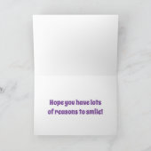 かわいいハッピーバースデーカード – ブレース担ぎ手用 カード (内部)