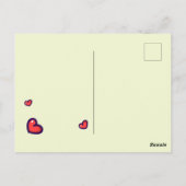 かわいいハッピーバースデーカード ポストカード (裏面)