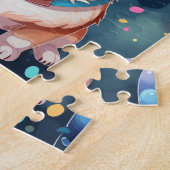 かわいいハッピーバースデーコルギドッグ ジグソーパズル (側面)