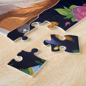 かわいいハッピーバースデーコルギドッグ ジグソーパズル (側面)