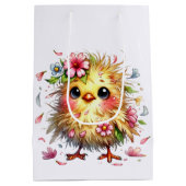 かわいいハッピーバースデーシック ミディアムペーパーバッグ (裏面)