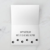 かわいいハッピーバースデーチワホアウィズカップケーキ カード (内部)