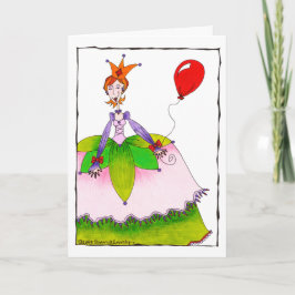 かわいいハッピーバースデープリンセスfor Girl or Tween カード
