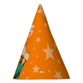 かわいいハッピーバースデーボーイアルパカスインティール(緑がかった色)セラペ パーティーハット (右)