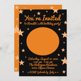 かわいいハッピーバースデーボーイアルパカスインティール（緑がかった色）セラペ 招待状