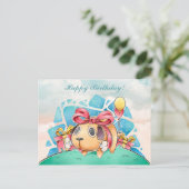 かわいいハッピーバースデーポストカード ポストカード (スタンド正面)