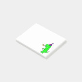 かわいいハッピーバースデー恐竜ポストイットメモ ポストイット (アングル)