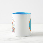 かわいいハッピーバースデー追加モノグラム マグカップ (中央)