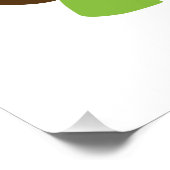 かわいいハッピーバースデー!カメ ポスター (コーナー)