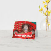 かわいいハッピーバースデー カード (黄色い花)