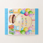 かわいいハッピーバースデー ジグソーパズル (横)