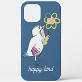 かわいいハッピーバードイエロー Case-Mate iPhoneケース (裏面)