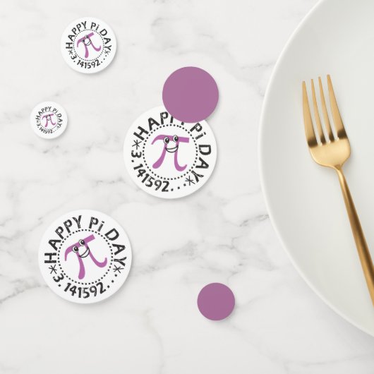 かわいいハッピーパイ日©パーティー用品 コンフェッティ (グループ)