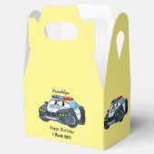 かわいいハッピーパトカー漫画イラストレーション フェイバーボックス (オープン)