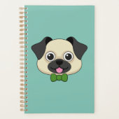 かわいいハッピーパピロン犬 プランナー手帳 (正面)