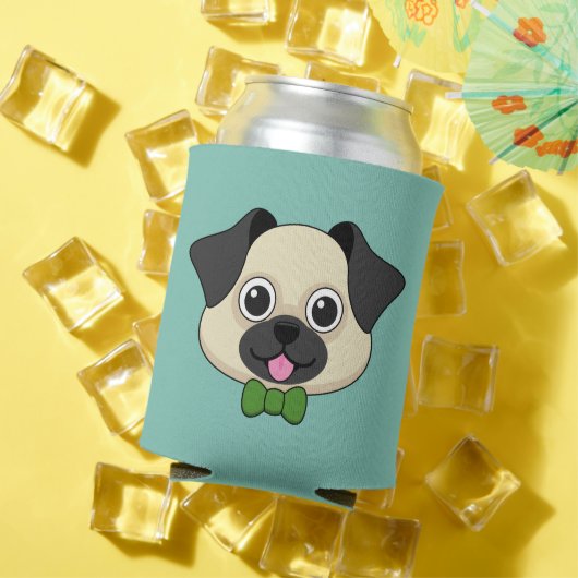 かわいいハッピーパピロン犬 缶クーラー (インサイチュ 夏)
