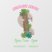 かわいいハッピーパンゴリンアンテーターイラストレーション ウィンドウサイン (シート)