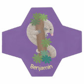 かわいいハッピーパンゴリンアンテーターイラストレーション サッカーボール (フラット)