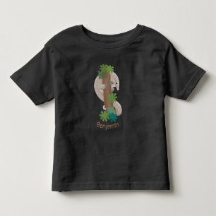 かわいいハッピーパンゴリンアンテーターイラストレーション トドラーTシャツ