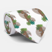 かわいいハッピーパンゴリンアンテーターイラストレーション ネクタイ (ロール)