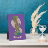 かわいいハッピーパンゴリンアンテーターイラストレーション フォトプラーク (側面)