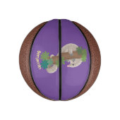 かわいいハッピーパンゴリンアンテーターイラストレーション ミニバスケットボール (縦)