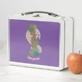 かわいいハッピーパンゴリンアンテーターイラストレーション メタルランチボックス (インサイチュ)