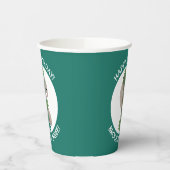 かわいいハッピーパンゴリンアンテーターパーソナライズされた誕生日 紙コップ (左)