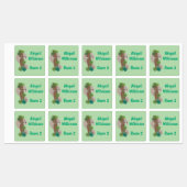 かわいいハッピーパンゴリンアンテーターパーソナライズされた ラベル (シート)